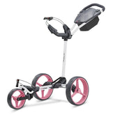 Big Max Blade Trio ultra-compact 3-wheel golf trolley (white-pink)